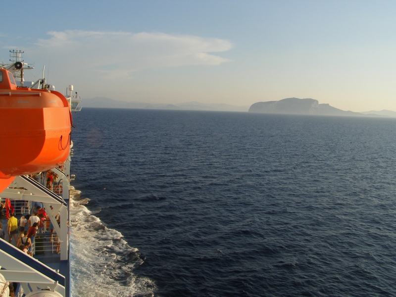 Navigazione verso Olbia