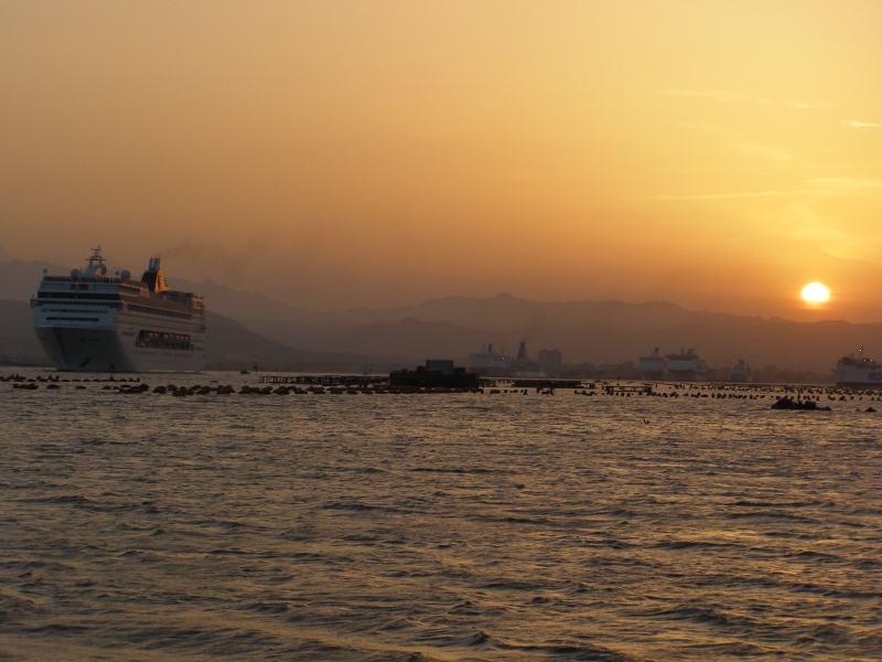 Tramonto Olbiese & MSC Lirica