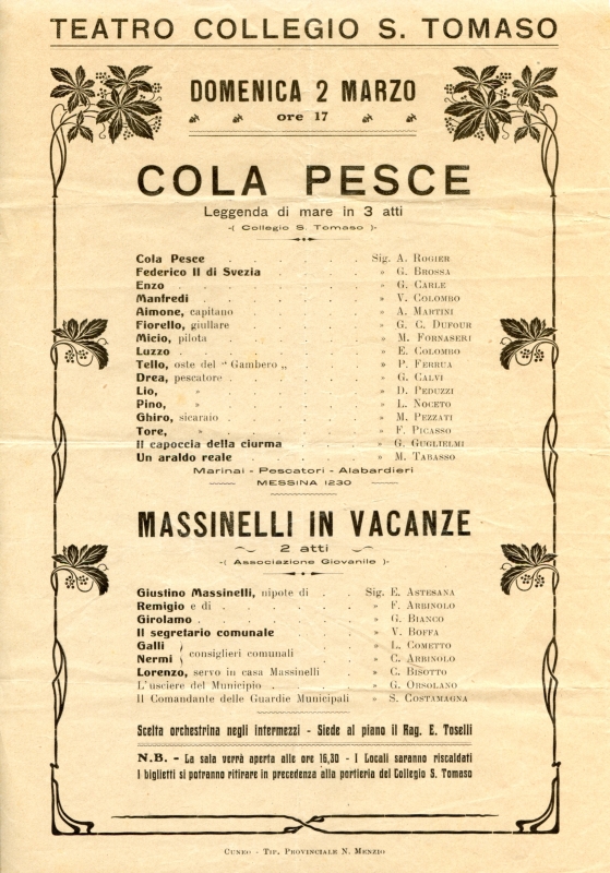 LA LEGGENDA DI COLA PESCE