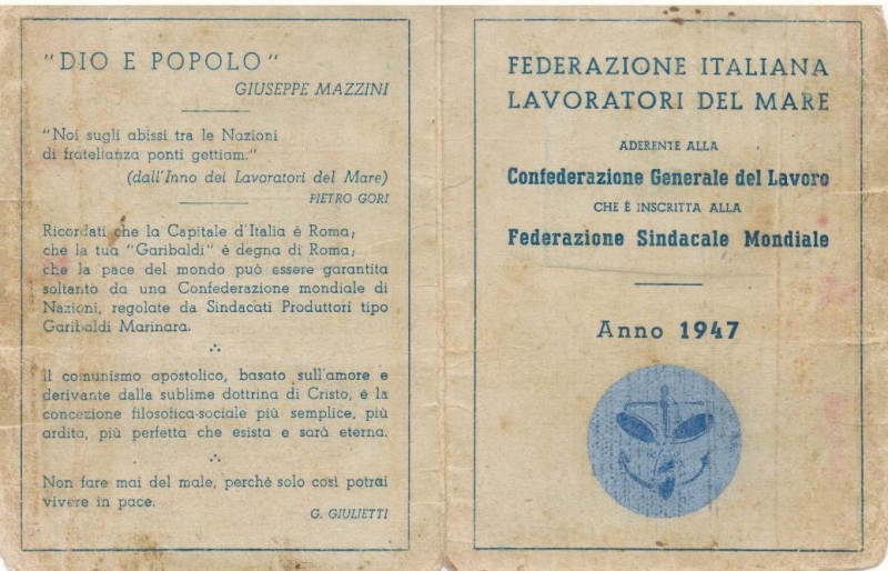 FEDERAZIONE ITALIANA LAVORATORI DEL MARE