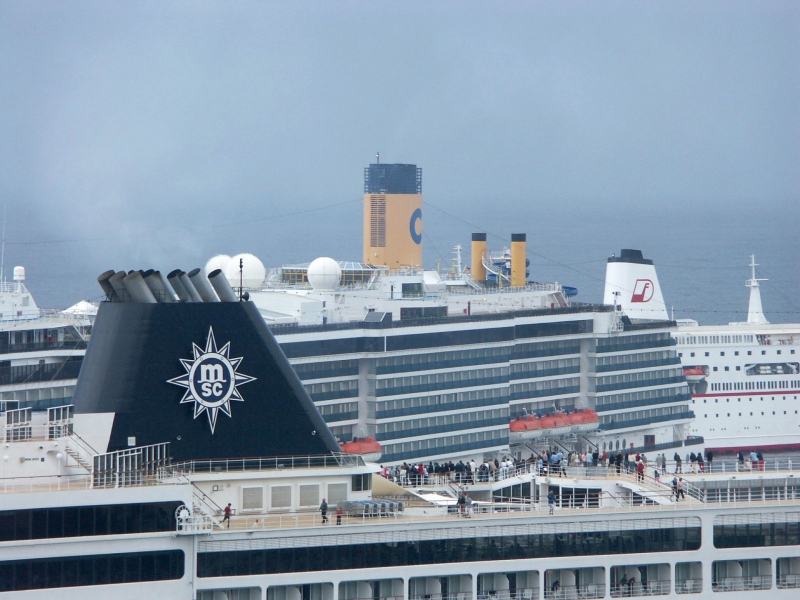 Costa ships in Dubrovnik 2005.