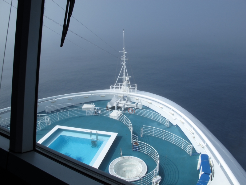 Golden Princess entra nella nebbia