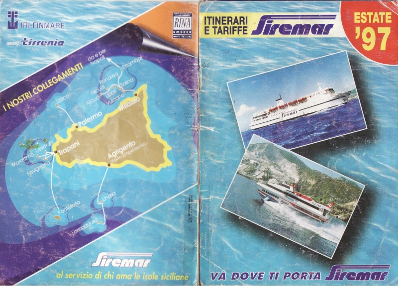 Itinerari Orari Siremar Estate 1997