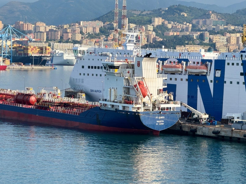 GNV AURIGA in allestimento a Genova