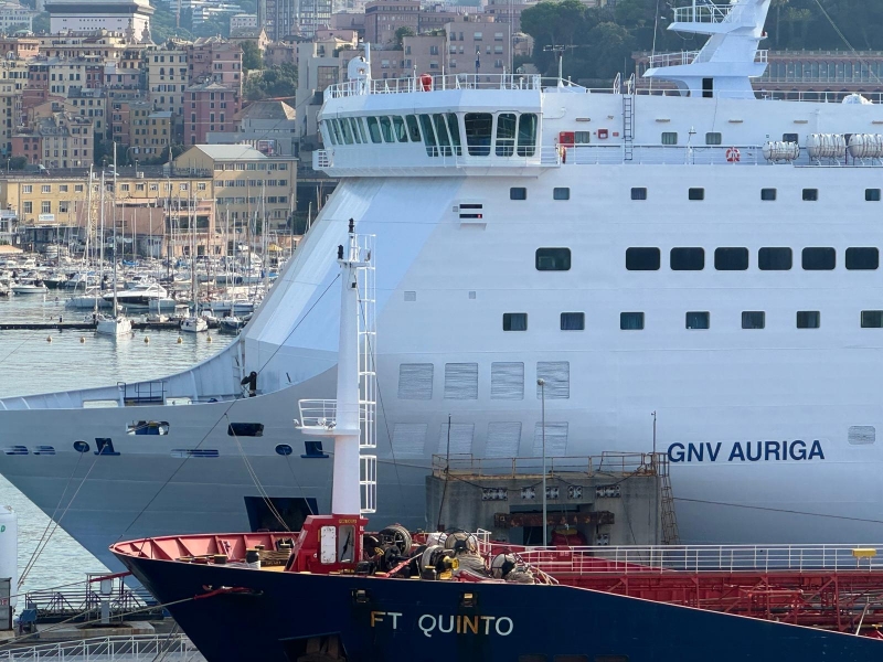 GNV AURIGA in allestimento a Genova