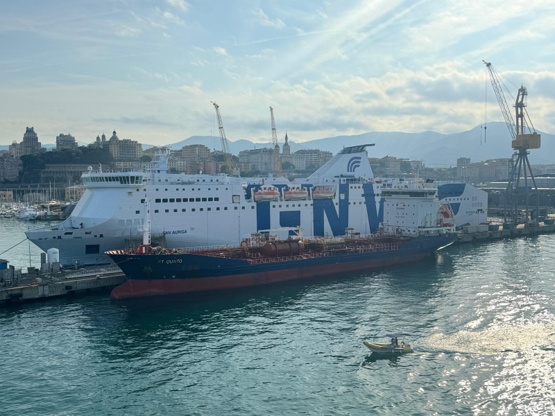 GNV AURIGA in allestimento a Genova